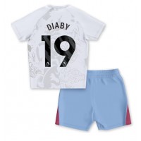 Maglie da calcio Aston Villa Moussa Diaby #19 Seconda Maglia Bambino 2023-24 Manica Corta (+ Pantaloni corti)